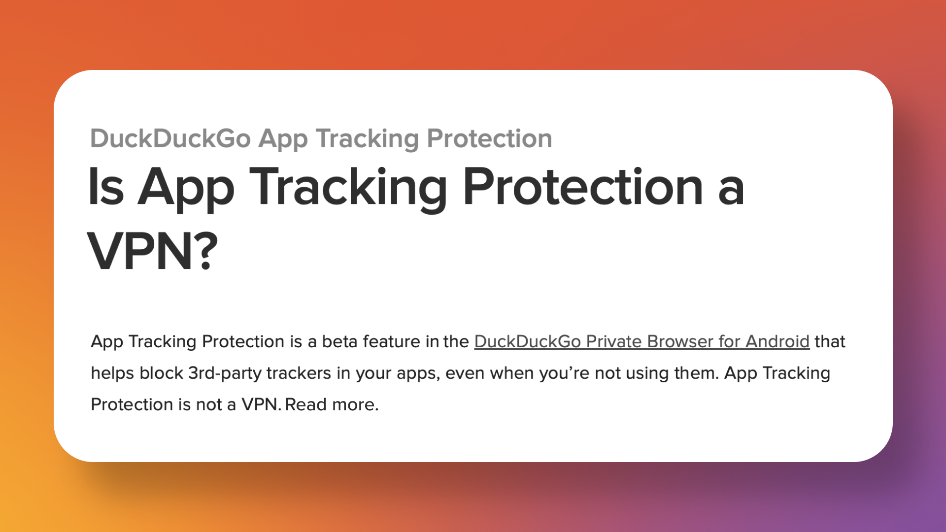 How do I enable VPN on DuckDuckGo?