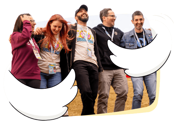 Members of the DuckDuckGo team at a meetup