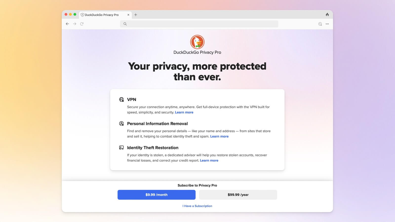 Launch of Privacy Pro