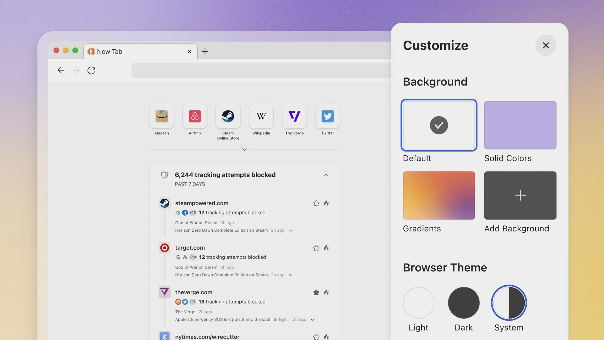 Customize Your New Tab Page